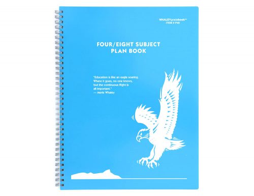 Whaley Planbook P48 (9 x 12 inches) 4/8-Subject Plan Book For Lesson Plans, Seating Chart, 40 Weeks
