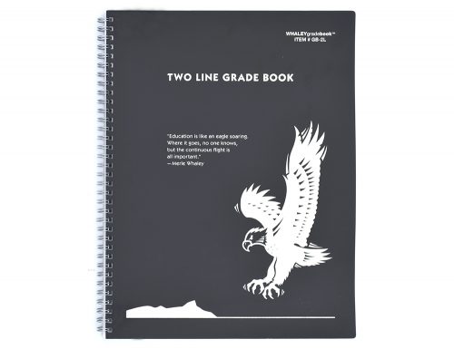 Whaley Gradebook GB-2L (9 x 12 inches) 2-Line Grade And Attendance Record Book, Four Quarters or Six Terms