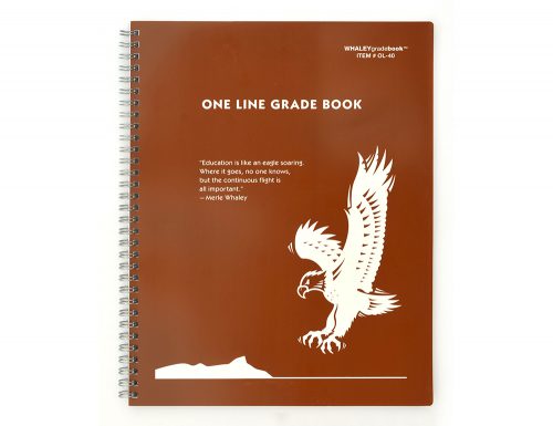 Whaley Gradebook OL-40 (8.5 x 11 inches) 1-Line Grade And Attendance Record Book, Six 10-Week Quarters