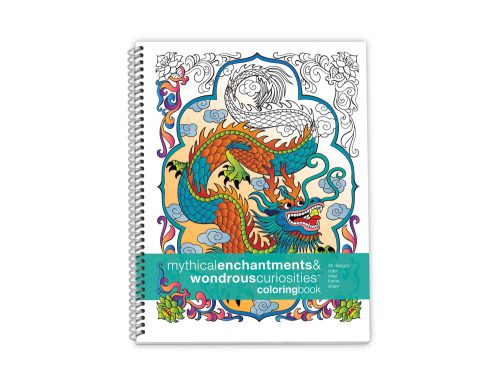 Action Publishing Coloring Book: Mythical Enchantments & Wondrous Curiosities Large Sidebound (8.5 x 11 inches)
