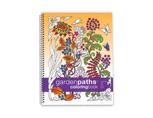 Action Publishing Coloring Book: Garden Paths Large Sidebound (8.5 x 11)