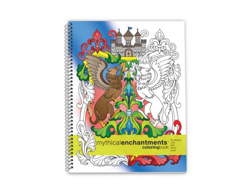 Action Publishing Coloring Book: Mythical Enchantments Large Sidebound (8.5 x 11 inches)