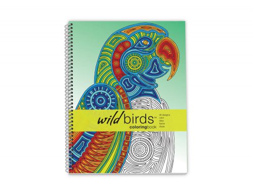 Action Publishing Coloring Book: Wild Birds Large Sidebound (8.5 x 11 inches)