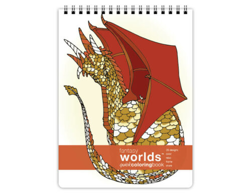 Fantasy Landscapes Quick Coloring Book, Topbound with 26 Images