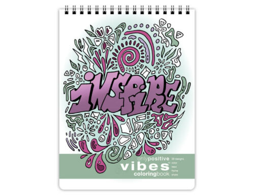 Positive Affirmations Quick Coloring Book, Topbound with 36 Images