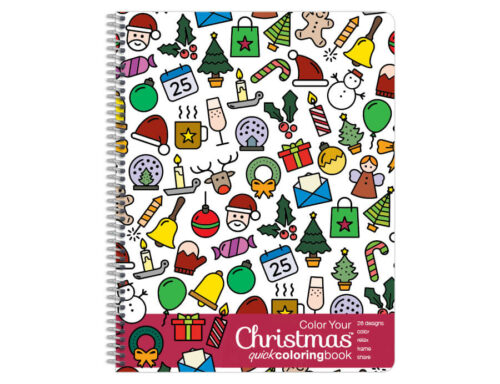 Adult Christmas Coloring Book, Sidebound with 26 Images